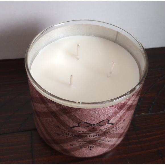 Champagne Toast 3 Wick Soy Candle Bath & Body Works NEW - Picture 3 of 4